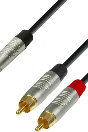 Adam Hall Cables 4 STAR YWCC 0300 - Câble Audio REAN Mini-Jack 3,5 mm stéréo vers 2 x RCA mâle Prix Choc