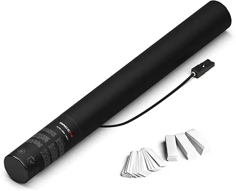 Canon à confettis électrique Magic FX 50cm - Blanc Offre Exclusive
