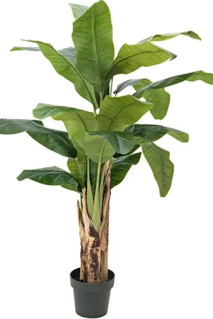 Promotion Saisonnière EUROPALMS Bananier, plante artificielle, 120cm