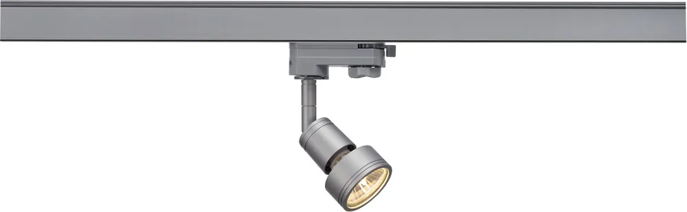 SLV PURI TRACK, spot pour rail 3 allumages, intérieur, gris argent, GU10/QPAR51, 50W max -B-Stock- Certifié