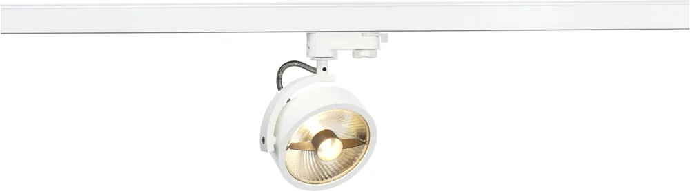 Dernier Modèle SLV KALU TRACK, spot pour rail 3 allumages, intérieur, blanc, GU10/QPAR111, 75W max -B-Stock-