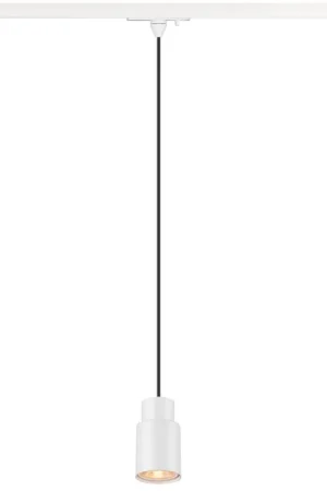 SLV PURI 2.0 Tube, suspension monophasée, GU10, longueur de suspension 200 cm, 1x max. 6 W, blanc -B-Stock- Prix Réduit