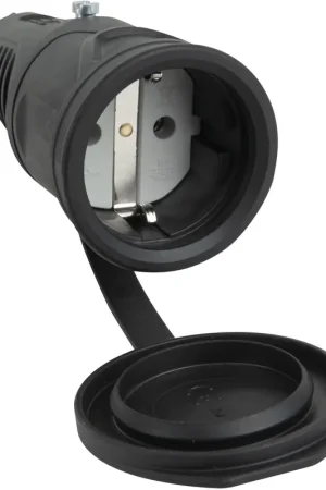 Connecteur Schuko en caoutchouc femelle 240 V - PCE Solde