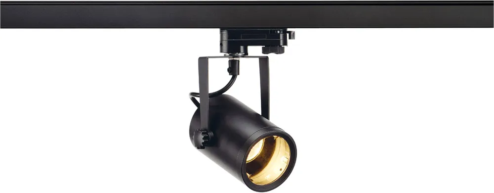 Pas Cher SLV EURO SPOT TRACK, spot pour rail 3 allumages, intérieur, noir, GU10/QPAR51, 25W max -B-Stock-