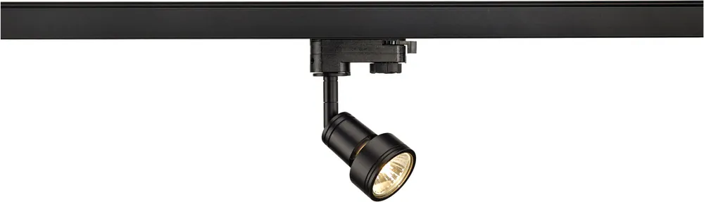 SLV PURI TRACK, spot pour rail 3 allumages, intérieur, noir, GU10/QPAR51, 50W max -B-Stock- Produit De Marque