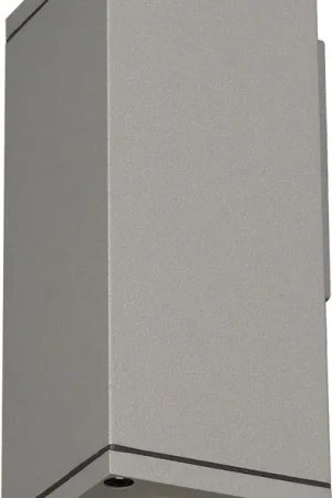SLV THEO, applique extérieure, gris argent, GU10/QPAR51, 35W max, IP44 -B-Stock- Prix Promo