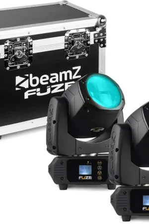 beamZ Fuze75B Beam 75W LED Moving Head Set 2 Pieces in Flightcase Haute Qualité