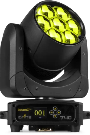 Livraison Gratuite beamZ Pro IGNITE740 : projecteur Moving Head avec effet wash et zoom, 7 x 40 W