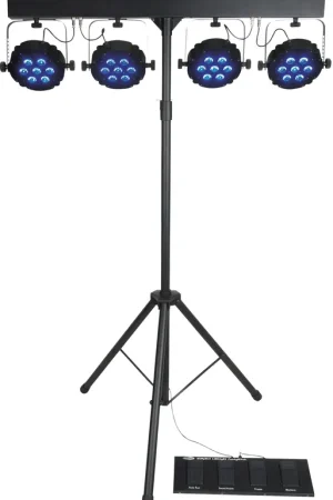Super Prix Ensemble d'éclairage compact SHOWTEC MKII avec sac, pédale et support