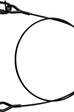 Riggatec corde de sécurité 100 cm x 3 mm à 9 kg noir Soldes