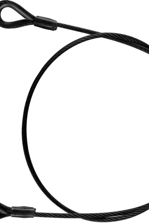 Riggatec corde de sécurité 100 cm x 4 mm à 16 kg noir Usine Directe