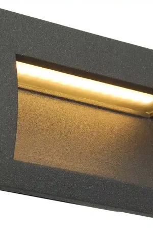 Must-Have SLV DOWNUNDER OUT M, encastré mural extérieur, anthracite, LED, 3,3W, 3000K, IP55