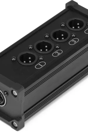 PD-Connex CX185 RJ45 vers 4x XLR3M Splitter Box Solde