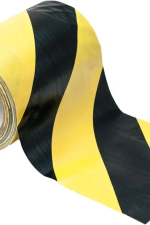 Nouvelle Collection ACCESSORY Ruban de câble jaune/noir 150mm x 15m