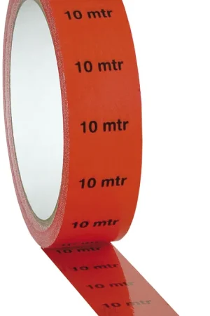 Commande En Gros SHOWGEAR Ruban marqueur / indicateur rouge « 10 m » - 25 mm / 33 m