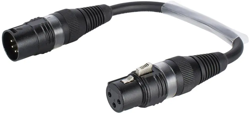 Retour Gratuit SOMMER CABLE Câble adaptateur 3pin XLR(F)/5pin XLR(M)0.15m