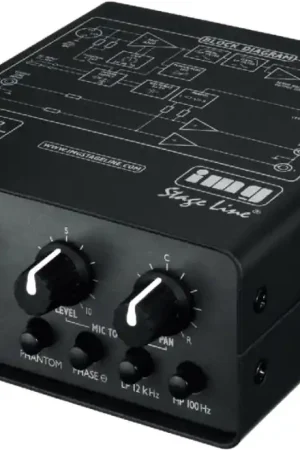 IMG STAGELINE MPA-102 Préamplificateur micro, 1 canal, Low Noise Prix Réduit