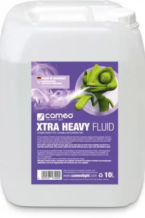 Cameo XTRA HEAVY FLUID 10 L - Liquide pour machines à fumée à forte densité et tenue Réduction
