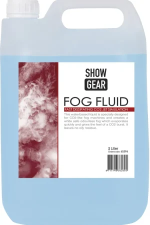 SHOWGEAR Liquide fumigène à dissipation rapide 5 litres - Simulation de jet de CO2 Haute Qualité