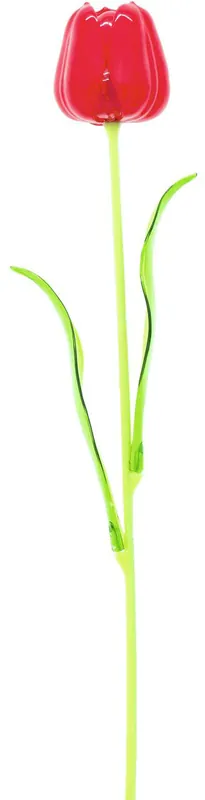 EUROPALMS Tulipe en cristal, fleur artificielle, rouge 61cm 12x Super Prix