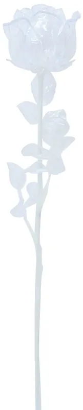 EUROPALMS Rose en cristal, transparent, fleur artificielle, 81cm 12x Affaire À Saisir