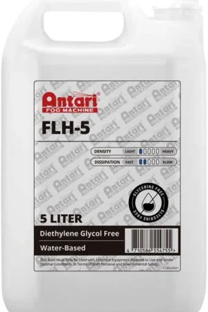 ANTARI FLH-5 Liquide fumigène 5 litres - densité légère Retour Gratuit