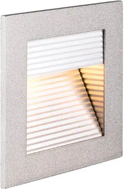 Achat Immédiat SLV FRAME CURVE, encastré de plafond ou mural intérieur, gris argent, LED, 3,1W, 2700K -B-Stock-