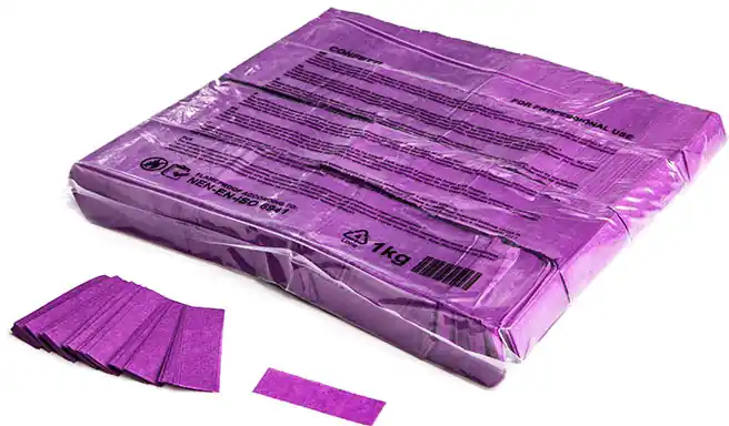 Bon Marché Magic FX Slowfall confetti rectangles 55x17mm - Purple 1kg