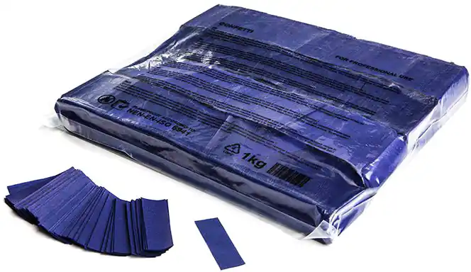 Magic FX Slowfall confetti rectangles 55x17mm - Bleu foncé 1kg Nouvel Arrivage