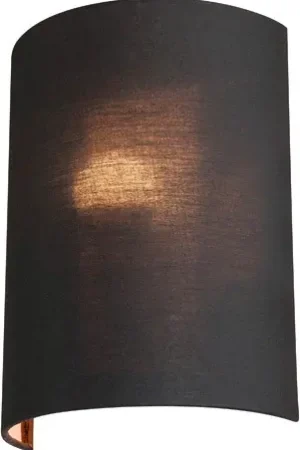 Soldes SLV FENDA, abat jour demi-cercle, intérieur, noir/cuivre -B-Stock-