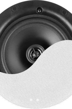 Power Dynamics NCSP8 Haut-parleur de plafond à profil bas 100V 8" blanc Promotion