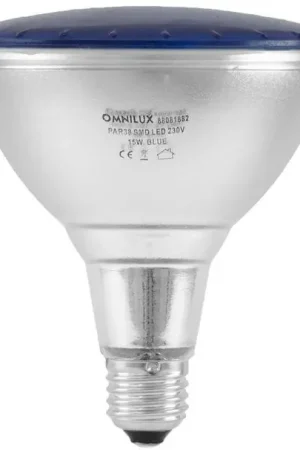 Acheter En Ligne OMNILUX PAR-38 230V SMD 15W E-27 LED bleue