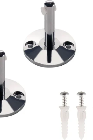 SLV TENSEO, support mural 6 cm, intérieur, pour câble tendu T.B.T, chrome, 2 pièces Prix Promo