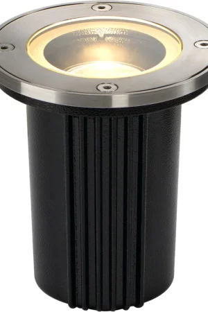 SLV DASAR® EXACT 116, encastré de sol extérieur, rond, inox brossé, GU10/QPAR51, 35W max Livraison Gratuite