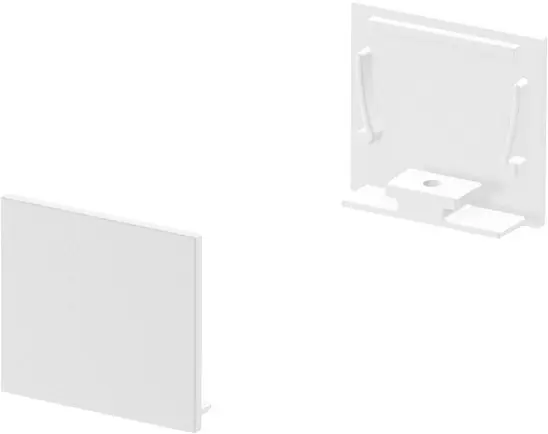 Acheter Direct SLV GRAZIA 20, embouts pour profil en saillie standard, avec diffuseur plat, blanc, 2 pièces