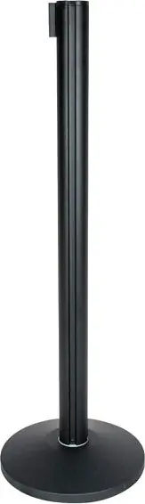Showgear 2 m Adjustable Crowd Barrier PRO Noir Dernier Modèle