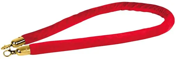Remise Showgear Velvet Rope Gold Hook Rouge