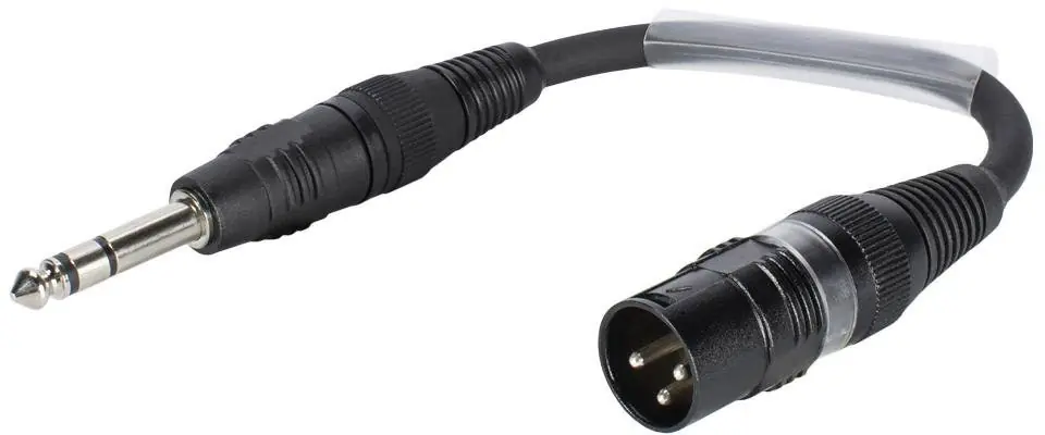Bon Marché SOMMER CABLE Câble adaptateur XLR(M)/Jack stéréo 0.15m bk