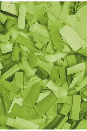 Meilleure Vente SHOWGEAR Confetti - Rectangle Vert transparent, 55 x 17 mm, 1 kg, ignifuge et biodégradable