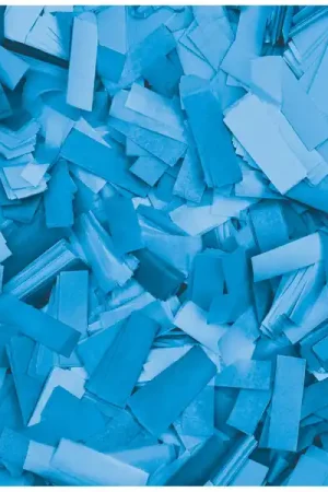 SHOWGEAR Confetti - Rectangle Bleu clair, 55 x 17 mm, 1 kg, ignifuge et biodégradable Expédié Aujourd’hui