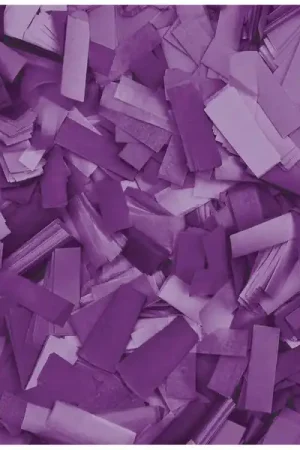 SHOWGEAR Confetti - Rectangle violet, 55 x 17 mm, 1 kg, ignifuge et biodégradable Populaire