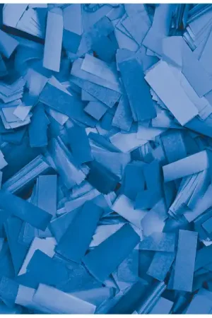 SHOWGEAR Confetti - Rectangle bleu, 55 x 17 mm, 1 kg, ignifuge et biodégradable Livraison Express