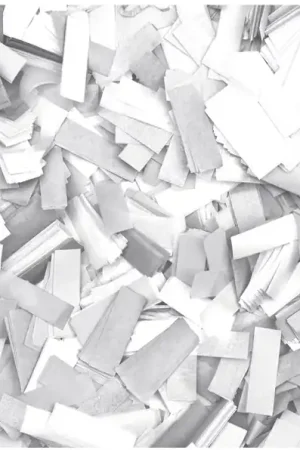 SHOWGEAR Confetti - Rectangle blanc, 55 x 17 mm, 1 kg, ignifuge et biodégradable Bon Marché