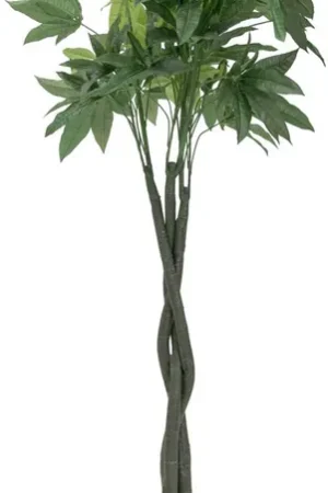 EUROPALMS Arbre boule Pachira, plante artificielle, 160cm Bon Plan