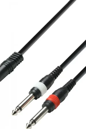 Commander Maintenant Adam Hall Cables 3 STAR YWPP 0600 - Câble Audio Mini-Jack 3,5 mm stéréo vers 2 x Jack 6,35 mm