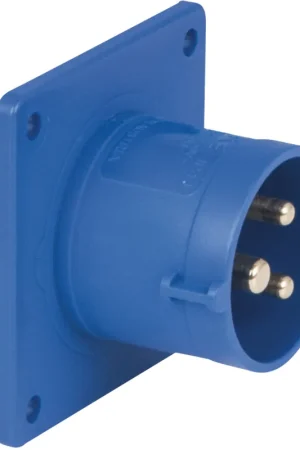 Certifié PCE CEE 16 A/240 V - Prise mâle à 3 broches bleue