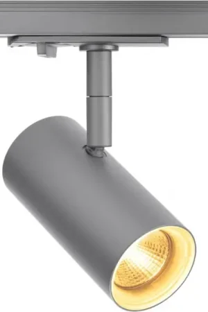 Nouvelle Collection SLV NOBLO SPOT, spot pour rail 1 allumage, intérieur, gris argent, LED, 7,5W, 2700K -B-Stock-