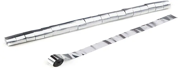 Réduction Magic FX Metallic Streamer 10m x 2,5cm - Argenté