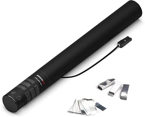 Magic FX Electric Confetti Cannon 50cm - White+Silver Offre Limitée