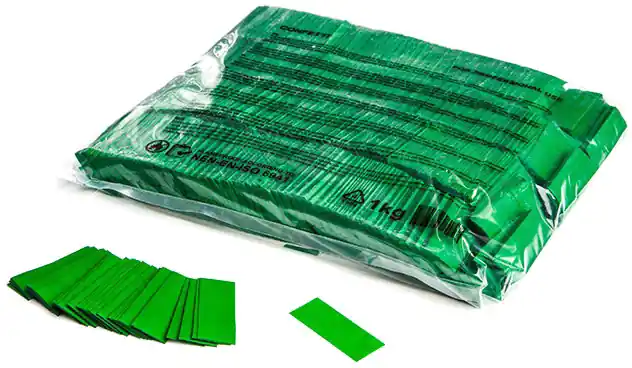Magic FX Slowfall confetti rectangles 55x17mm - Vert foncé 1kg Paiement Sécurisé
